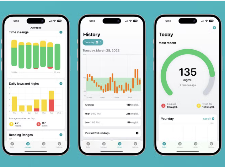 Aplicación para registrar y controlar la glucosa: Diabetes