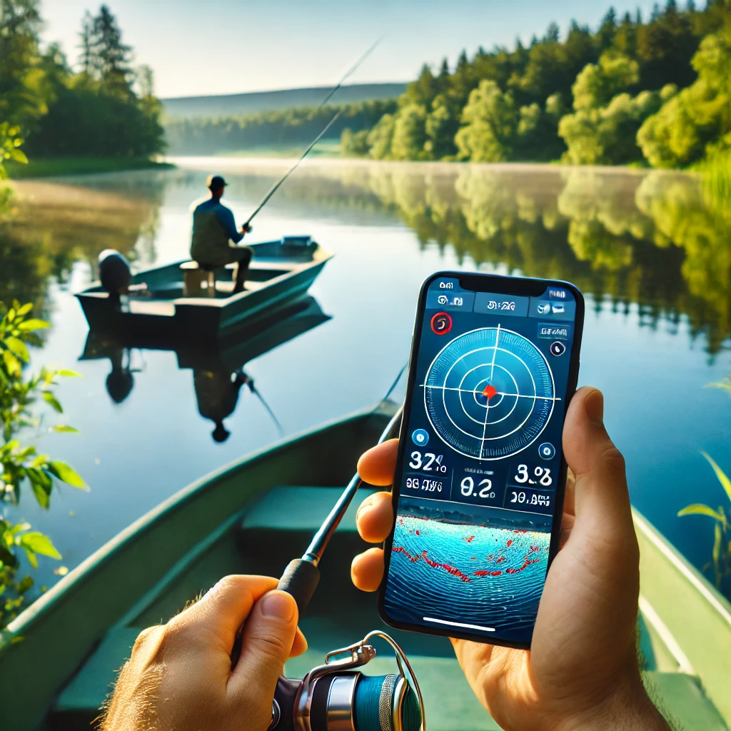 Turn your cell phone into a fishing radar