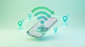 Aplicativo encontrando redes de Wi-Fi grátis próximas